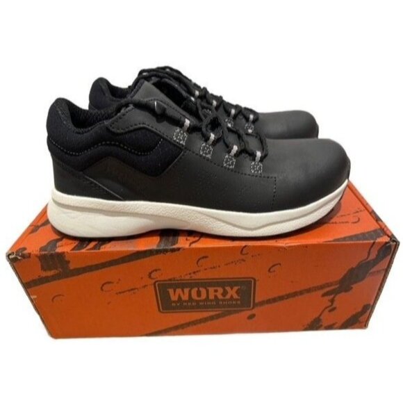 Worx by Red Wing 5164 AntiMatter Safety Toe EH Black Work Shoe Women's 8 W NEW - Picture 8 of 13